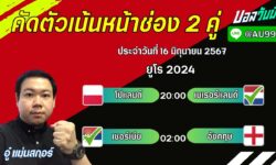 อู๋แม่นสกอร์FM99 ทรรศนะบอลวันที่ 16 เดือน มิถุนายน 2567