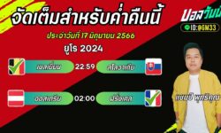 แชมป์เปี้ยนFM99 ทรรศนะบอลวันที่ 17 เดือน มิถุนายน 2567