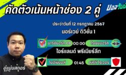 อู๋แม่นสกอร์FM99 ทรรศนะบอลวันที่ 12 เดือน กรกฎาคม 2567