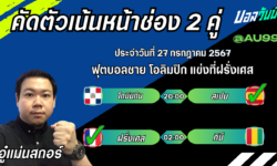 อู๋แม่นสกอร์FM99 ทรรศนะบอลวันที่ 27เดือน กรกฎาคม 2567