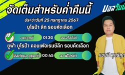 แชมป์เปี้ยนFM99 ทรรศนะบอลวันที่ 25 เดือน กรกฎาคม 2567