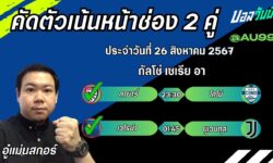 อู๋แม่นสกอร์FM99 ทรรศนะบอลวันที่ 26 เดือน สิงหาคม 2567