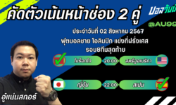 อู๋แม่นสกอร์FM99 ทรรศนะบอลวันที่ 02 เดือน สิงหาคม 2567