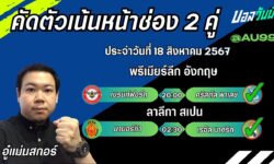 อู๋แม่นสกอร์FM99 ทรรศนะบอลวันที่ 18 เดือน สิงหาคม 2567