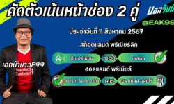 เอกม้าขาวFM99 ทรรศนะบอลวันที่ 11เดือน สิงหาคม 2567
