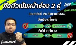 อู๋แม่นสกอร์FM99 ทรรศนะบอลวันที่ 20 เดือน กันยายน 2567