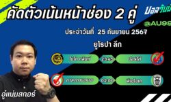 อู๋แม่นสกอร์FM99 ทรรศนะบอลประจำวันที่ 25 เดือน กันยายน 2567