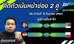 อู๋แม่นสกอร์FM99 ทรรศนะบอลวันที่ 8 เดือน กันยายน 2567