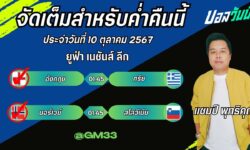 แชมป์เปี้ยนFM99 ทรรศนะบอลประจำวันที่ 10 เดือน ตุลาคม 2567