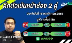 อู๋แม่นสกอร์FM99 ทรรศนะบอลประจำวันที่ 18 เดือน พฤศจิกายน 2567