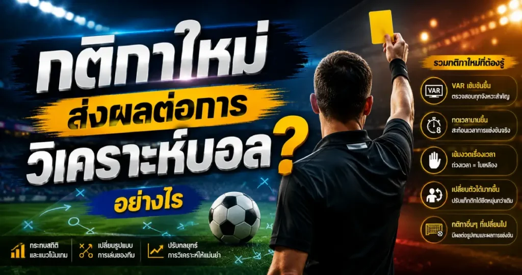 กติกาใหม่ของบอลโลก 2026
