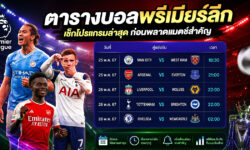 ตารางบอลพรีเมียร์ลีก ล่าสุด เช็กโปรแกรมสำคัญก่อนเกมใหญ่