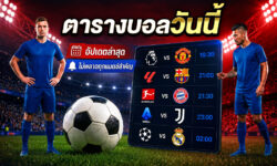 ตารางบอลวันนี้ อัปเดตโปรแกรมบอลล่าสุด ครบทุกลีก ดูก่อนเชียร์