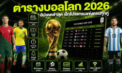 ตารางบอลโลก 2026 อัปเดตล่าสุด เช็กโปรแกรมแข่งครบทุกคู่