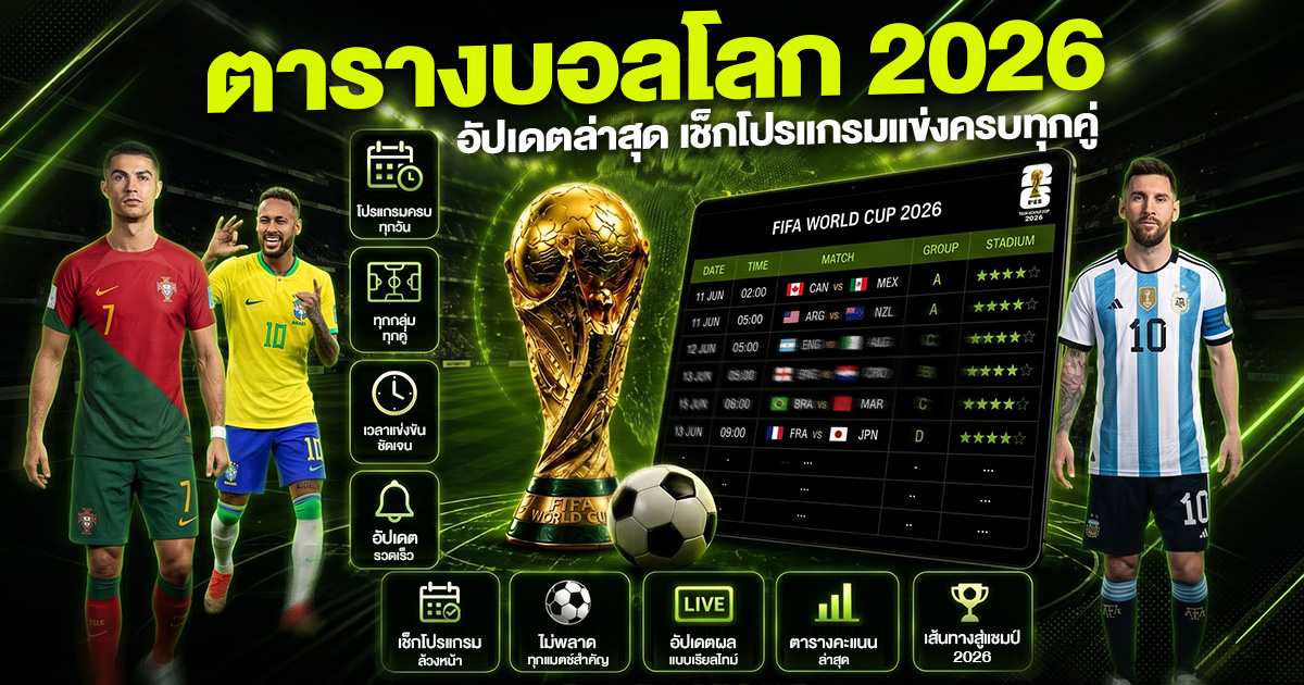 ตารางบอลโลก 2026