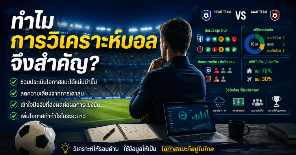 ทำไมการวิเคราะห์บอลจึงสำคัญ
