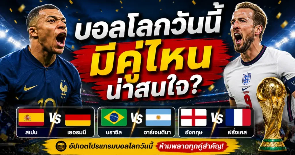 บอลโลกวันนี้