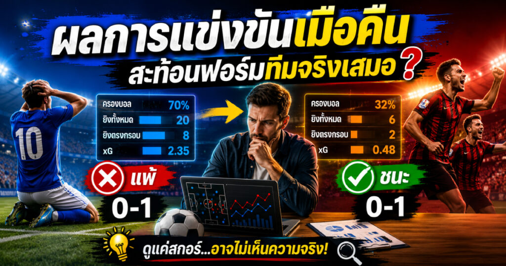 ผลการแข่งขันเมื่อคืน