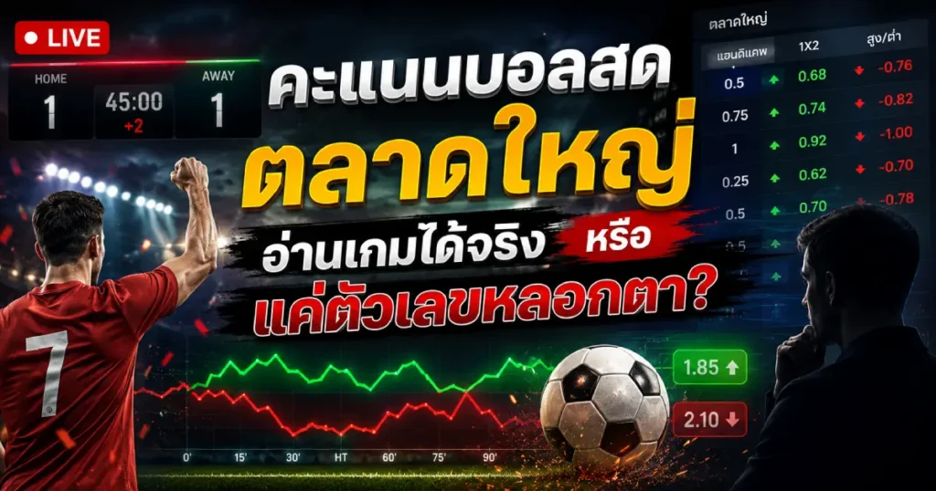 คะแนนบอลสดตลาดใหญ่ ช่วยอ่านเกม