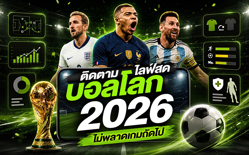 วิธีติดตามไลฟ์สดบอลโลก 2026 ไม่ให้พลาดเกมถัดไป