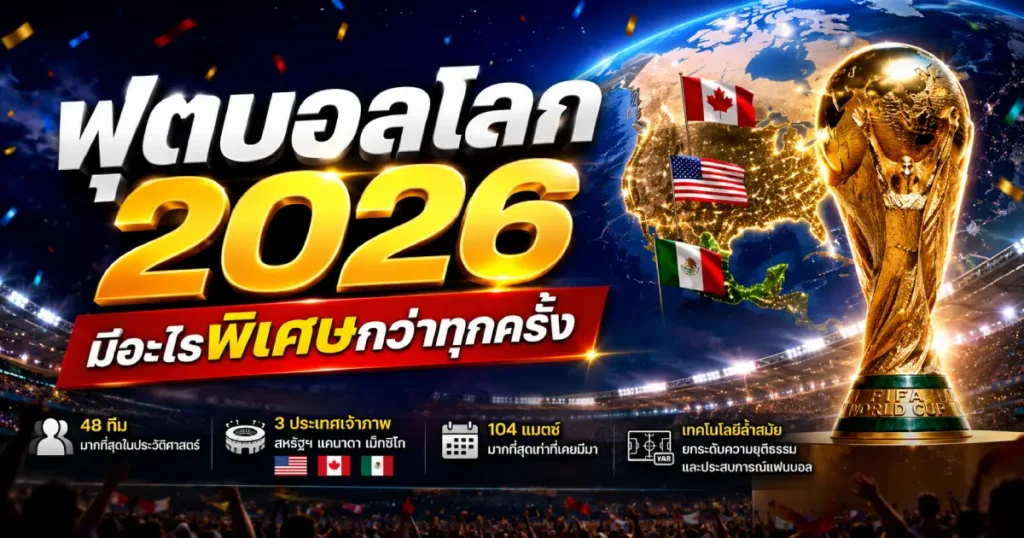 ฟุตบอลโลก 2026 มีอะไรพิเศษ
