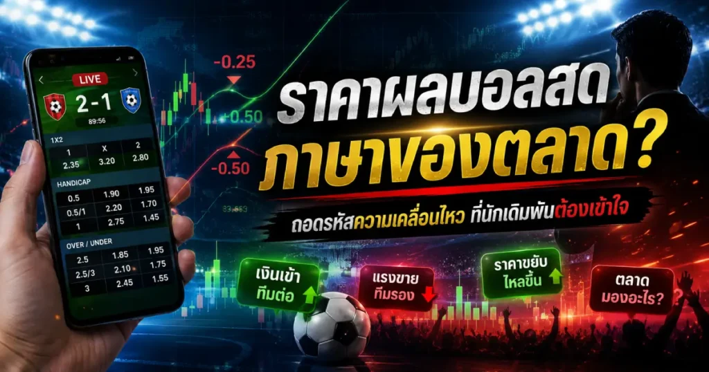 ราคาผลบอลสด ภาษาของตลาด