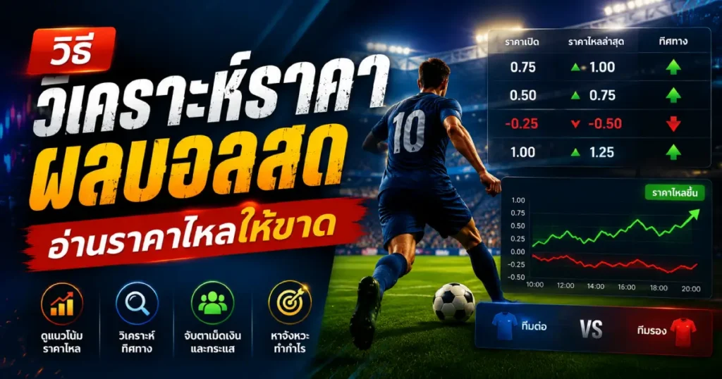 วิเคราะห์ราคาผลบอลสด อ่านราคาไหล