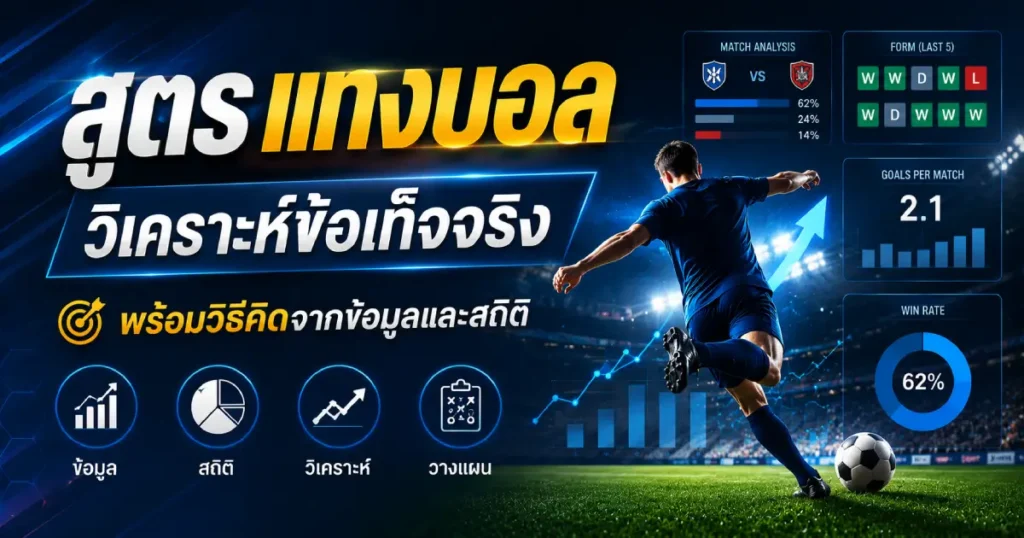 วิเคราะห์สูตรแทงบอล