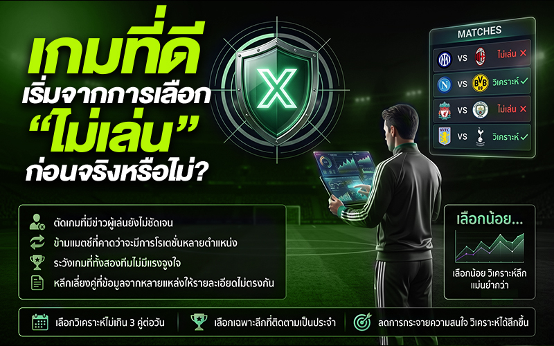 เกมที่ดี เริ่มจากการเลือก "ไม่เล่น" ก่อนจริงหรือ?
