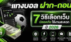 7 วิธีเลือกเว็บแทงบอลฝากถอน ปลอดภัย ใช้งานสะดวก ปี 2026