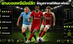 ข้อมูลก่อนแทงบอลพรีเมียร์ลีก จากสถิติและฟอร์มทีม