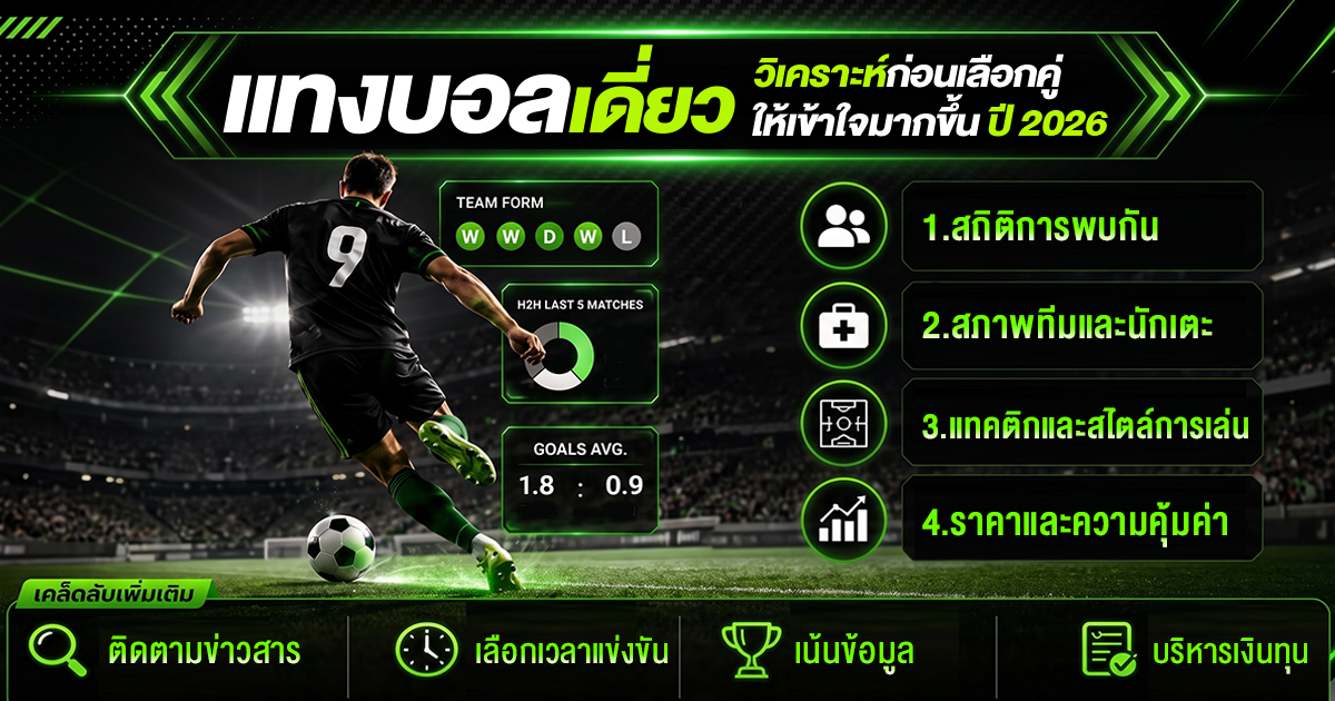 แทงบอลเดี่ยว ปี 2026