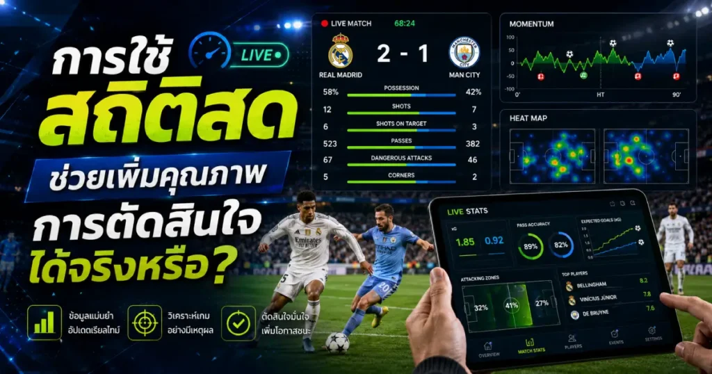 การใช้สถิติสดช่วยเพิ่มคุณภาพการตัดสินใจ