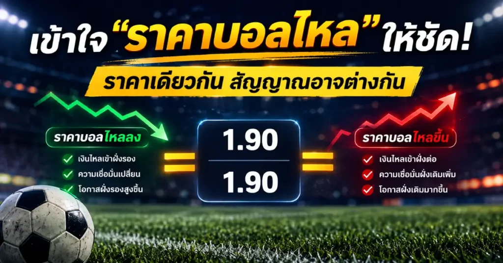 ราคาบอลไหลที่แม่นยำให้ชัดเจน