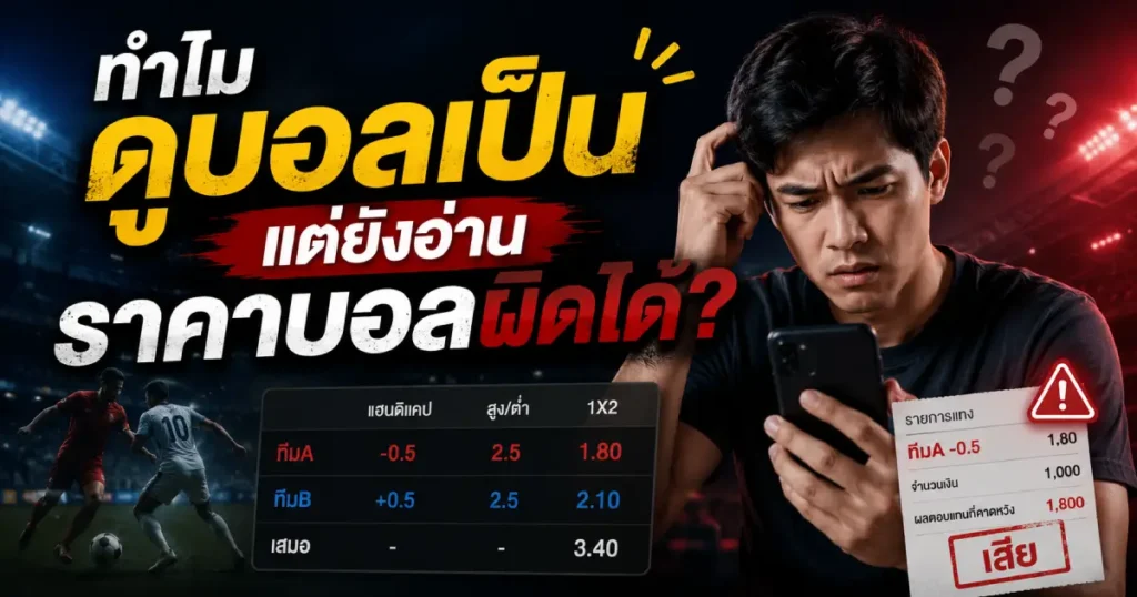 อ่านราคาบอลผิดได้