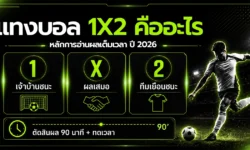 แทงบอล 1×2 คืออะไร? หลักการอ่านผลเต็มเวลา ปี 2026