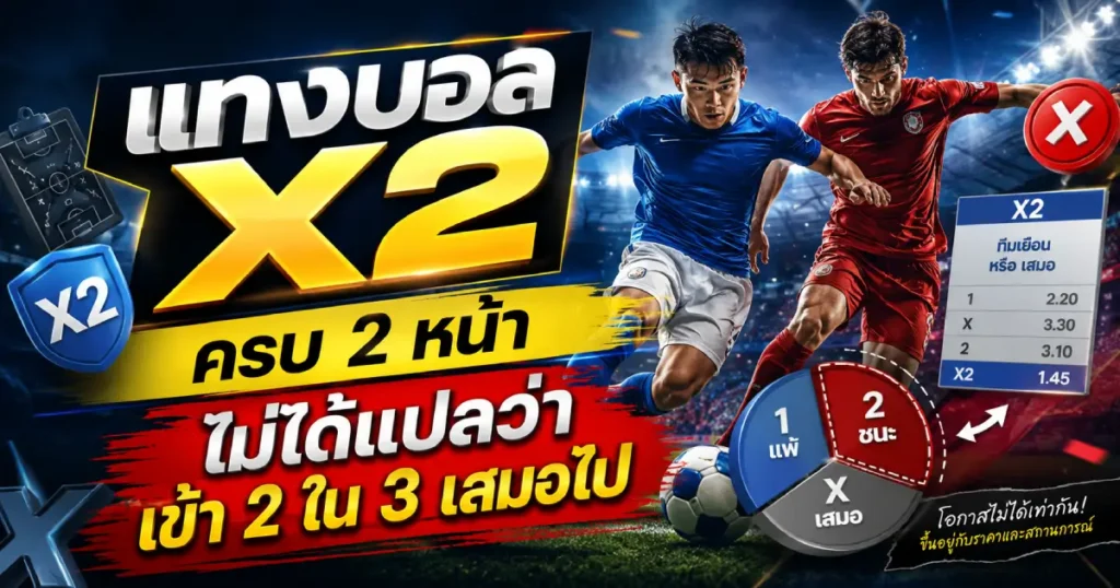 แทงบอล X2 ครบ 2 หน้า
