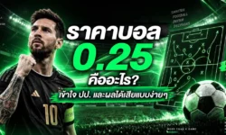 ราคาบอล 0.25 แกะราคา ปป. และผลได้เสียแบบง่ายๆ