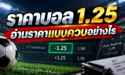 ราคาบอล 1.25 อ่านราคาแบบควบอย่างไร พร้อมวิธีวิเคราะห์ก่อนตัดสินใจ
