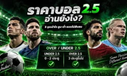 ราคาบอล 2.5 อ่านยังไง? 5 จุดเข้าใจสูง-ต่ำแบบไม่สับสน